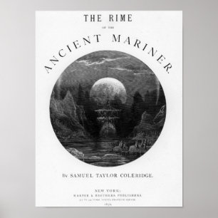 Poster Page de titre de 'The Rime of the Ancient Mariner'
