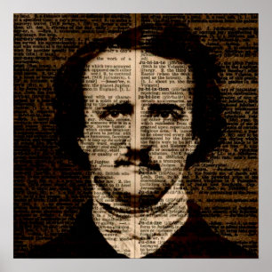Poster Page du dictionnaire Edgar Allan Poe