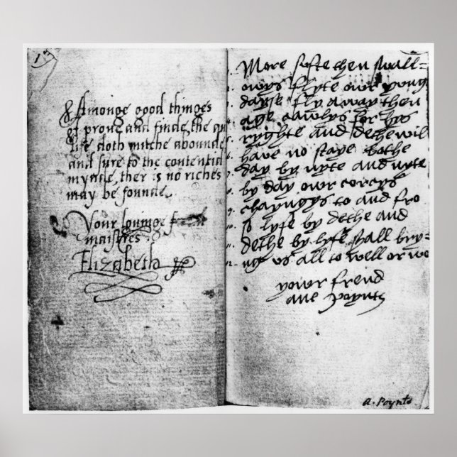 Poster Page du manuscrit (Devant)