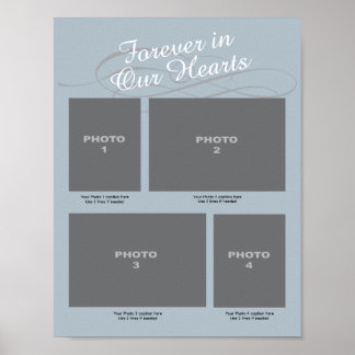 Poster Page photo Memorial 4 Bleu pour toujours dans nos 