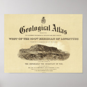 Poster Page titre géologique d'atlas