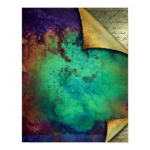 Pages Rustiques Curled Turquoise Grunge Texture