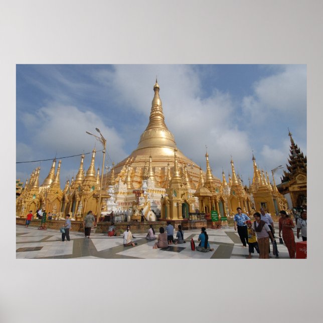 Poster Pagode Shwe Dagon (Devant)