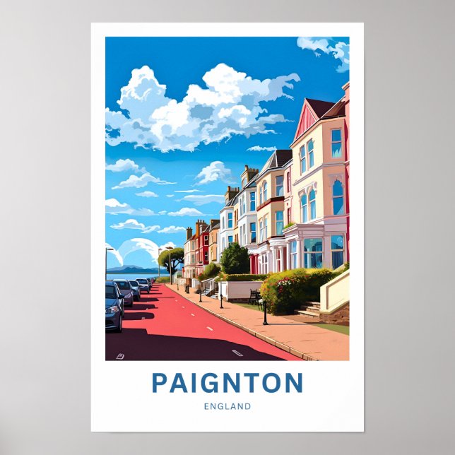 Poster Paignton England Travel Print (Devant)