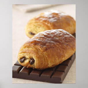 Poster pain au chocolat