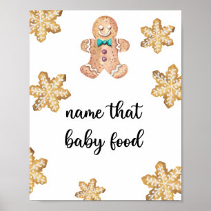Poster Pain d'épice - nommez ce bébé nourriture