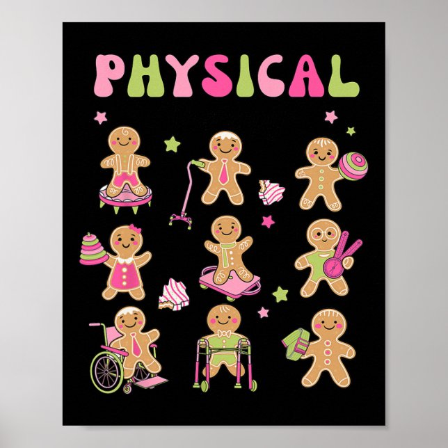 Poster Pain d'épices de Noël PT - Assistan physiothérapie (Devant)