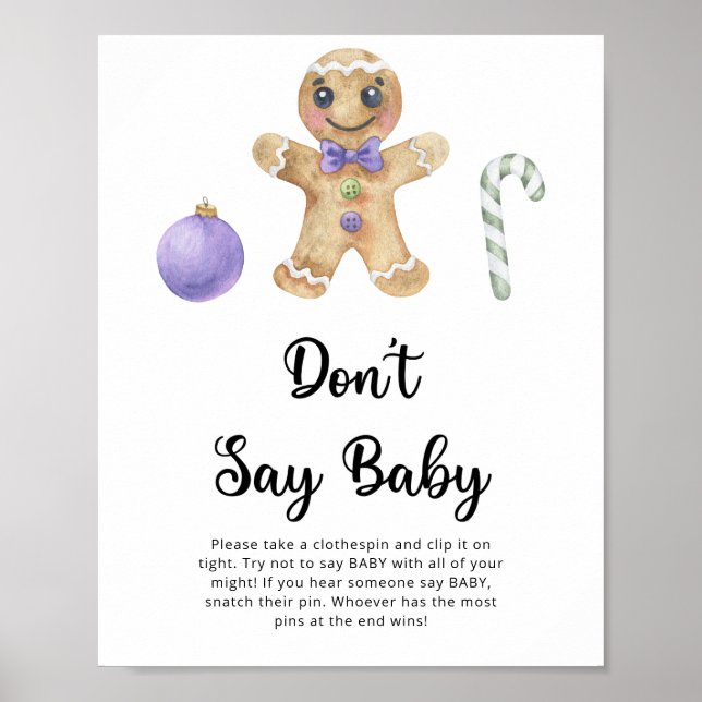 Poster Pain d'épices - Ne dites pas bébé (Devant)