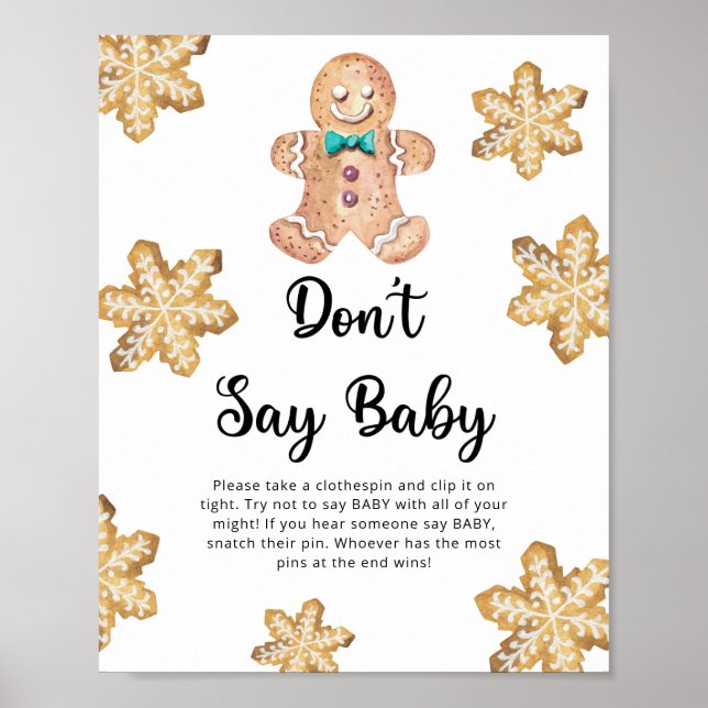 Poster Pain d'épices - Ne dites pas bébé (Devant)