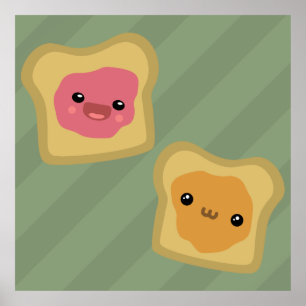 Poster Pain grillé de PB&J