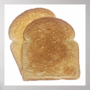 Poster Pain grillé de petit déjeuner