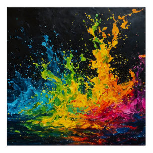 Poster Paint coloré