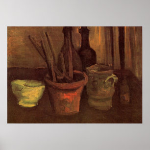 Poster Paintbrusks Still Life en Pot par Vincent van Gogh
