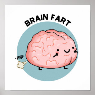 Poster Paire de cerveau amusant Anatomie Pun