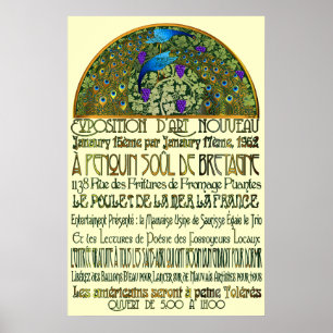 Poster Paire Peacock