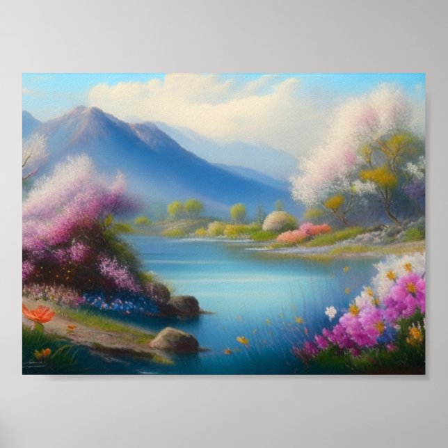 Poster paisaje lago (Devant)