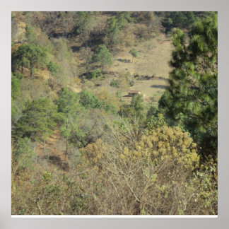 Poster Paisaje Montana Cunen Quiche Guatemala