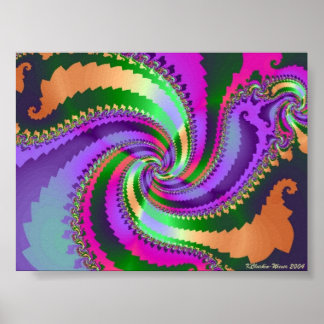 Poster Paisley Spiral
