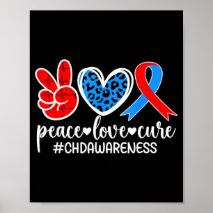 Poster Paix Amour Cure Sensibilisation Tcc Mère D'un Guer