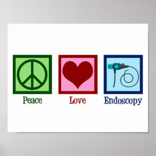 Poster Paix Amour Endoscopie
