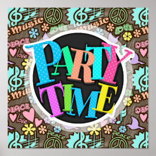 Poster Paix, amour, musique