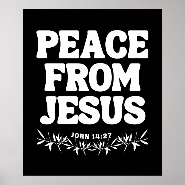Poster Paix de Jésus - Jean 14:27 (Devant)