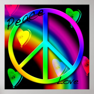 Poster Paix et Amour