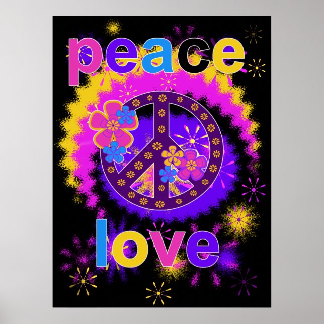 Poster Paix et Amour (Devant)