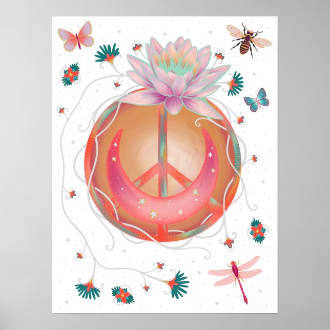 Poster Paix et harmonie (Devant)