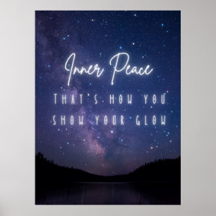 Poster Paix intérieure - Luminosité étoilée Motivation Im