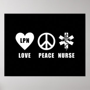 Poster Paix LPN d'amour