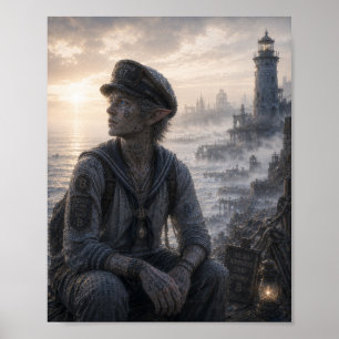 Poster Paix / Marin / Côte du phare