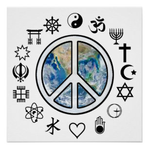 Poster Paix mondiale - Paix sur Terre