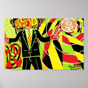 Poster Paix/Rasta