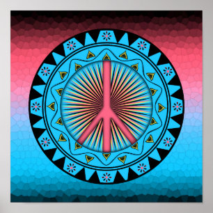 Poster Paix ~ Soleil