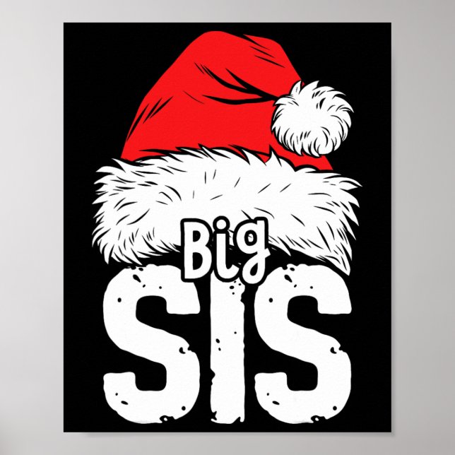 Poster Pajamas correspondants de la famille de Noël Soeur (Devant)
