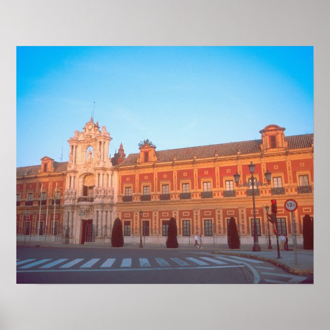 Poster Palacio de Telmo à Séville, Espagne (Devant)