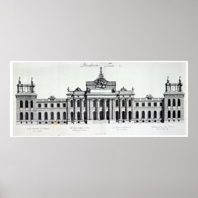 Poster Palais de Blenheim (Devant)