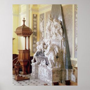 Poster Palais de Blenheim, la chapelle, c.1705