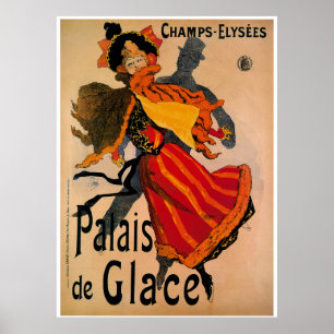 Poster Palais De Glace, 1896 Annonce Art Nouveau