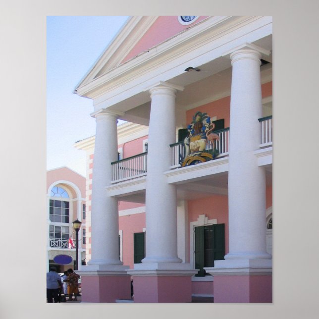 Poster Palais de justice à Nassau, Bahamas (Devant)