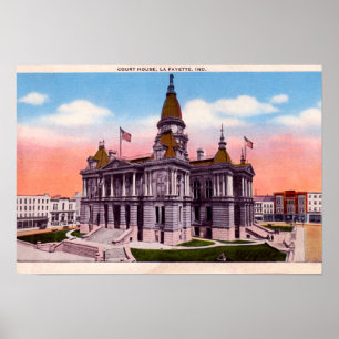 Poster Palais de justice de Lafayette Indiana