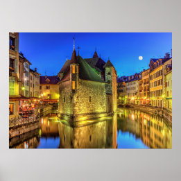 Poster Palais de l'Ile à Annecy, France
