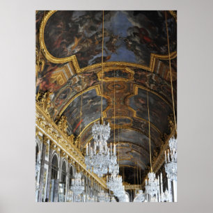 Poster Palais de miroir Hall France de Versaille