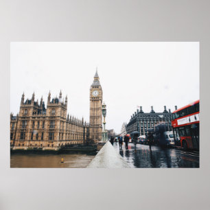 Poster Palais de Westminster, Londres, Royaume-Uni