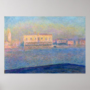 Poster Palais des Doges de Claude Monet San Giorgio Maggi