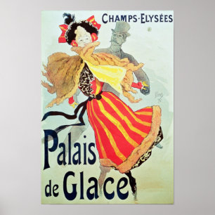 Poster Palais des Glaces", Champs Elysées, Paris, 1893