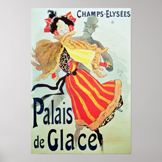 Poster Palais des Glaces", Champs Elysées, Paris, 1893 (Devant)