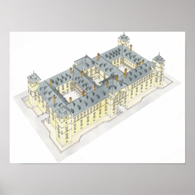 Poster Palais Royal d'El Pardo. Madrid Espagne (Devant)