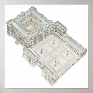 Poster Palais Royal. Madrid Espagne